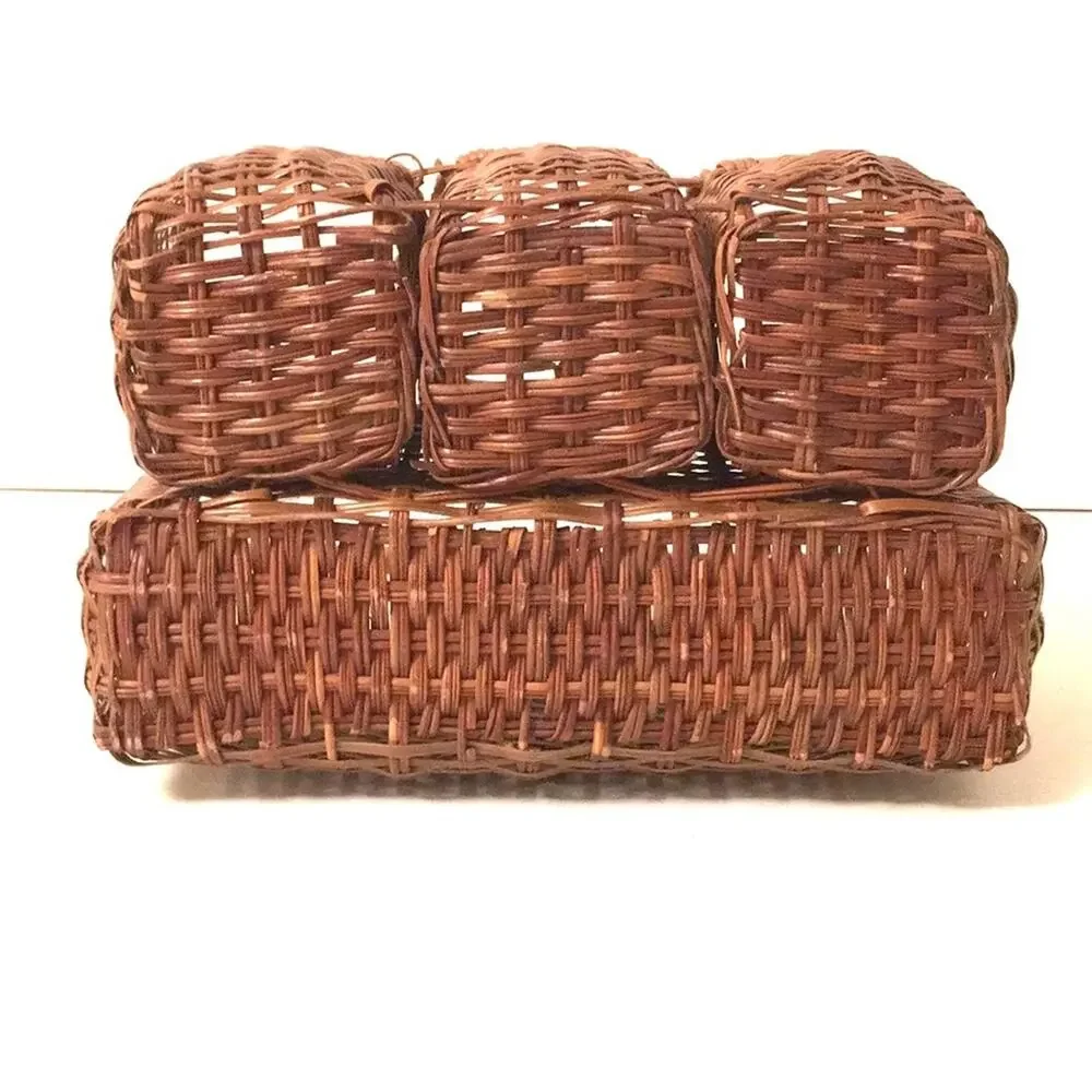 Home decor utensils organizer basket EUC vintage